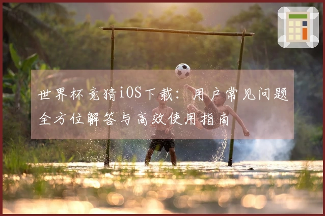 世界杯竞猜iOS下载：用户常见问题全方位解答与高效使用指南